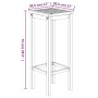 Gartentisch und Hochhocker 3 Stück aus massivem Akazienholz von , Gartensets - Ref: Foro24-3154386, Preis: 219,26 €, Rabatt: %