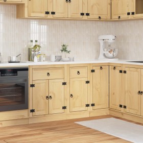 Armario con cajón Miel 40 x 46 x 81,5 cm Madera de pino macizo en Armarios de cocina | Comprar online en Foro24