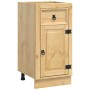 Armario con cajón Miel 40 x 46 x 81,5 cm Madera de pino macizo en Armarios de cocina | Comprar online en Foro24