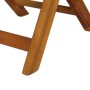 3-teiliger klappbarer Bistrotisch und Stühle mit Massivholzkissen von vidaXL, Gartensets - Ref: Foro24-44014, Preis: 159,55 €...