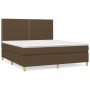 Boxspringbett mit dunkelbrauner Stoffmatratze 180x200 cm von , Betten und Lattenroste - Ref: Foro24-3142276, Preis: 581,54 €,...