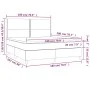 Box spring bed with dark brown fabric mattress 180x200 cm by , Beds and slatted bases - Ref: Foro24-3142276, Price: 571,41 €,...