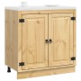 Armario con puerta Miel 80 x 46 x 81,5 cm Madera de pino macizo en Armarios de cocina | Comprar online en Foro24