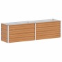 Arriate elevado Marrón Claro 160 x 40 x 45 cm Acero Galvanizado en Maceteros y jardineras | Comprar online en Foro24