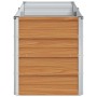 Arriate elevado Marrón Claro 160 x 40 x 45 cm Acero Galvanizado en Maceteros y jardineras | Comprar online en Foro24