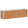 Arriate elevado Marrón Claro 160 x 40 x 45 cm Acero Galvanizado en Maceteros y jardineras | Comprar online en Foro24