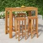 Hoher Gartentisch und Hocker, 5 Stück, massives Akazienholz von , Gartensets - Ref: Foro24-3154392, Preis: 412,91 €, Rabatt: %
