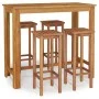 Hoher Gartentisch und Hocker, 5 Stück, massives Akazienholz von , Gartensets - Ref: Foro24-3154392, Preis: 412,91 €, Rabatt: %