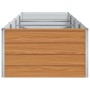 Arriate elevado Marrón Claro 320 x 80 x 45 cm Acero Galvanizado en Maceteros y jardineras | Comprar online en Foro24