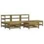 Garden furniture set 6 pieces impregnated pine wood by , Garden sets - Ref: Foro24-3186318, Price: 306,11 €, Discount: %