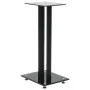 Speaker supports tempered glass design 2 pillars black 2 pcs by vidaXL, Speaker stands - Ref: Foro24-50673, Price: 90,06 €, D...