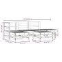 Gartenmöbel-Set 6-teilig aus imprägniertem Kiefernholz von , Gartensets - Ref: Foro24-3186318, Preis: 306,40 €, Rabatt: %