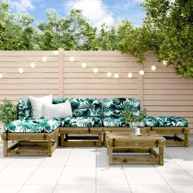 Garden furniture set 6 pieces impregnated pine wood by , Garden sets - Ref: Foro24-3186311, Price: 311,74 €, Discount: %