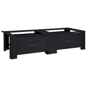 Pedestal para Lavadora 2 pcs Negro 64 x 55 x 32.5 cm Acero en Accesorios para lavadoras y secadoras | Comprar online en Foro24
