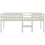 Cama alta blanca madera maciza pino 75x190 cm de , Camas y somieres - Ref: Foro24-821620, Precio: 168,15 €, Descuento: %