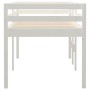 Weißes Hochbett aus massivem Kiefernholz 75x190 cm von , Betten und Lattenroste - Ref: Foro24-821620, Preis: 168,26 €, Rabatt: %