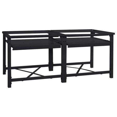 Pedestal para Lavadora 2 pcs Negro 64 x 55 x 32.5 cm Acero en Accesorios para lavadoras y secadoras | Comprar online en Foro24