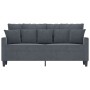 Dunkelgraues 2-Sitzer-Sofa aus Samt, 140 cm von , Sofas - Ref: Foro24-359304, Preis: 203,82 €, Rabatt: %