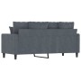 Dunkelgraues 2-Sitzer-Sofa aus Samt, 140 cm von , Sofas - Ref: Foro24-359304, Preis: 203,82 €, Rabatt: %