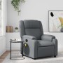 Gray synthetic leather reclining massage chair by , Armchairs - Ref: Foro24-373532, Price: 272,83 €, Discount: %