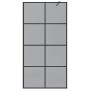 Pared de Ducha Walk-in Negro 100 x 195 cm vidrio templado en Paredes y mamparas de ducha | Comprar online en Foro24