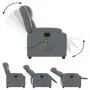 Gray synthetic leather reclining massage chair by , Armchairs - Ref: Foro24-373532, Price: 268,24 €, Discount: %