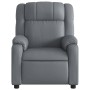 Gray synthetic leather reclining massage chair by , Armchairs - Ref: Foro24-373532, Price: 272,83 €, Discount: %