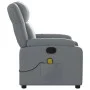 Gray synthetic leather reclining massage chair by , Armchairs - Ref: Foro24-373532, Price: 268,24 €, Discount: %