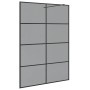 Pared de Ducha Walk-in Negro 140 x 195 cm vidrio templado en Paredes y mamparas de ducha | Comprar online en Foro24
