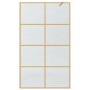 Pared de Ducha Walk-in Dorado 115 x 195 cm vidrio templado en Paredes y mamparas de ducha | Comprar online en Foro24