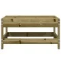 Impregnated pine wood garden stool by , Modular outdoor sofas - Ref: Foro24-825491, Price: 52,55 €, Discount: %