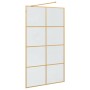 Pared de Ducha Walk-in Dorado 115 x 195 cm vidrio templado en Paredes y mamparas de ducha | Comprar online en Foro24