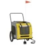 Haustier-Fahrradanhänger, Eisen-Oxford-Stoff, Gelb, Grau von , Kinderwagen für Haustiere - Ref: Foro24-93861, Preis: 128,50 €...