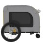 Haustier-Fahrradanhänger, Eisen-Oxford-Stoff, Gelb, Grau von , Kinderwagen für Haustiere - Ref: Foro24-93861, Preis: 131,16 €...