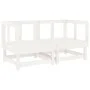 Garten-Ecksofas, 2 Stück, massives weißes Kiefernholz von , Modulare Sofas für den Außenbereich - Ref: Foro24-825395, Preis: ...