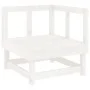 Garten-Ecksofas, 2 Stück, massives weißes Kiefernholz von , Modulare Sofas für den Außenbereich - Ref: Foro24-825395, Preis: ...