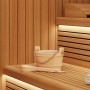 Cubo de Sauna 2 pcs Marrón Madera de Pino Sólida y Cáñamo en Accesorios de sauna | Comprar online en Foro24