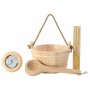 Juego de Accesorios de Sauna 4 pcs Marrón en Accesorios de sauna | Comprar online en Foro24