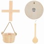 Juego de Accesorios de Sauna 4 pcs Marrón en Accesorios de sauna | Comprar online en Foro24