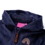 Chaqueta infantil con capucha azul marino 92