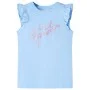Children's light blue ruffle sleeve t-shirt 116 by , Kids T-shirts - Ref: Foro24-11326, Price: 8,19 €, Discount: %