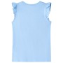 Hellblaues Kinder-T-Shirt mit Rüschenärmeln 116 von , Kinder-T-Shirts - Ref: Foro24-11326, Preis: 8,28 €, Rabatt: %