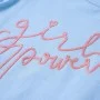 Children's light blue ruffle sleeve t-shirt 116 by , Kids T-shirts - Ref: Foro24-11326, Price: 8,19 €, Discount: %