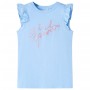 Camiseta infantil de manga volante azul claro 92 de , Camisetas para niños - Ref: Foro24-11324, Precio: 8,28 €