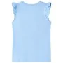 Hellblaues Kinder-T-Shirt mit Rüschenärmeln 92 von , Kinder-T-Shirts - Ref: Foro24-11324, Preis: 8,19 €, Rabatt: %