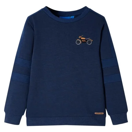 Sudadera infantil azul marino mélange 104 de , Camisetas para niños - Ref: Foro24-12660, Precio: 12,91 €, Descuento: %