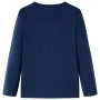 Children's long-sleeved navy blue melange t-shirt 92 by , Kids T-shirts - Ref: Foro24-12629, Price: 8,75 €, Discount: %