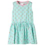 Kinderkleid mit hellmintfarbenem Kordelzug 128 von , Kinderkleider - Ref: Foro24-11417, Preis: 12,91 €, Rabatt: %