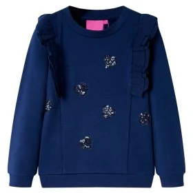 Marineblaues Kinder-Sweatshirt 128 von , Kinder-T-Shirts - Ref: Foro24-13742, Preis: 11,70 €, Rabatt: %