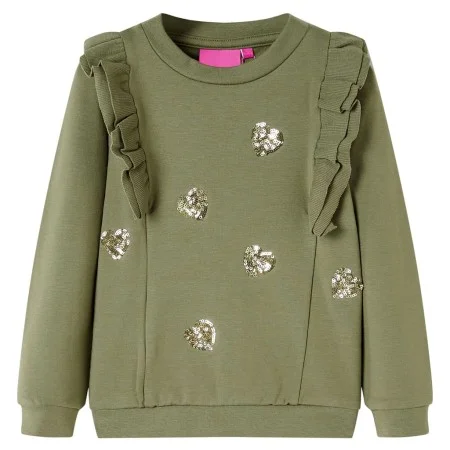 Sudadera infantil caqui 128 de , Camisetas para niños - Ref: Foro24-13737, Precio: 11,70 €, Descuento: %